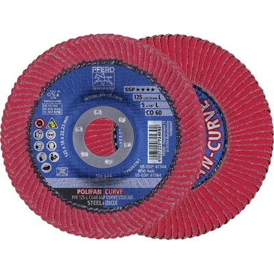 Pferd Vejárovitý brúsny kotúč 125 x 22.23 mm 67689066 10 ks