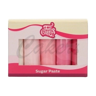 FunCakes Barevné potahovací hmoty Pink Color Palette 5 x100 g