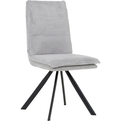 Carmen Трапезен стол Carmen ELY N, до 120kg. , дамаска, прахово боядисана метална база, сив (bt-3532393)