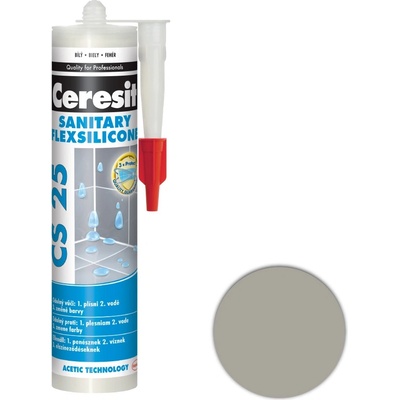 Ceresit CS 25 Sanitárny Silikón 280 g cement