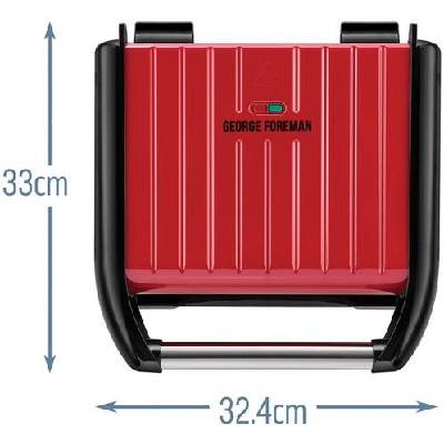 Kontaktný gril George Foreman 25040-56 Gril Steel Family Red (23751036001)
