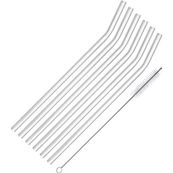 Westmark Glas Knick zahnutá sklenená slamka 200 mm 6 ks