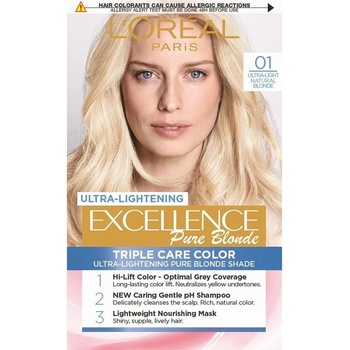 L'Oréal L'Oréal Еxcellence Боя за коса, 01 Ultra-Light Natural Blonde