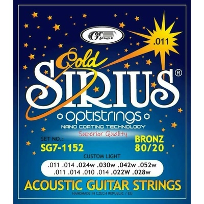 Gorstrings SIRIUS Gold SG7-1152 Струни за акустична китара (SG7-1152)