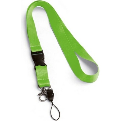 Snúrka na krk 20 mm light green
