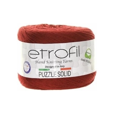 Příze Puzzle Solid burgundská červená PS020