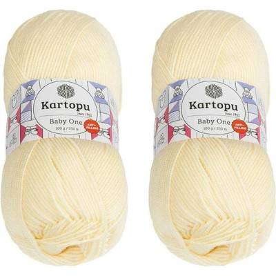 Bellatex SET 2ks Příze BABY ONE 100g / 250 m Vanilková
