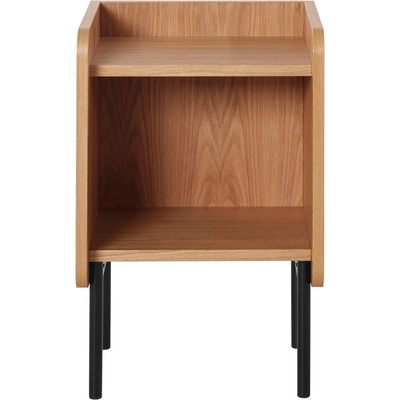 Bonami Selection Нощно шкафче от дъбова дървесина с рафтове в естествен цвят Wrap - Bonami Selection (220472001132)