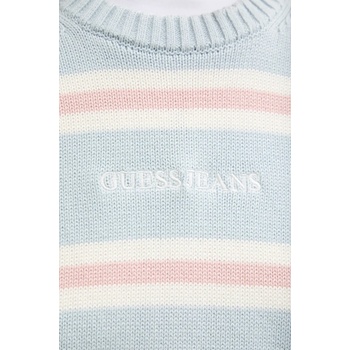 Guess Jeans Памучен пуловер Guess Jeans в синьо от лека материя W4BR09 Z3HM1 (W4BR09.Z3HM1)