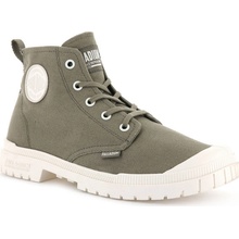 Palladium módne topánky PAMPA SP20 HI CANVAS DUSKY GREEN zelená