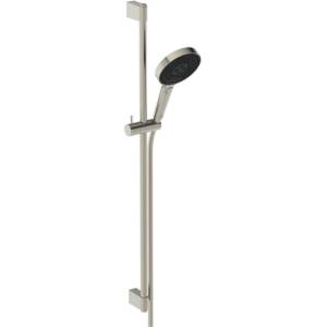 Ideal Standard Idealrain Solos - Комплект душ-глава, штанга и маркуч, 3 режима на струята, EcoFlow, Silver Storm A7898GN (A7898GN)