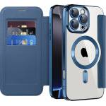 Techsuit Калъф за iPhone 16 Pro Max - SmartMag Book Case - Син (KF2351870)