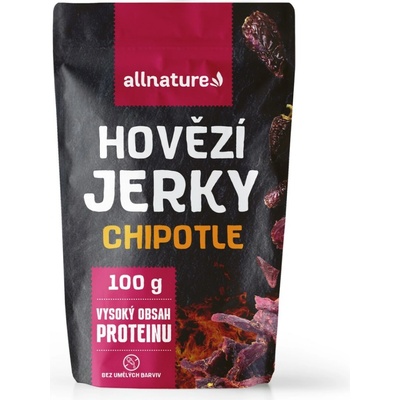 Allnature BEEF Chipotle jerky sušené hovädzie mäso s chipotle omáčkou 100 g