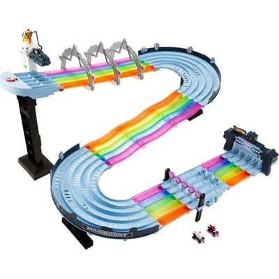 Hot Wheels Mario Kart Duhová závodní dráha se světly a zvuky GXX41