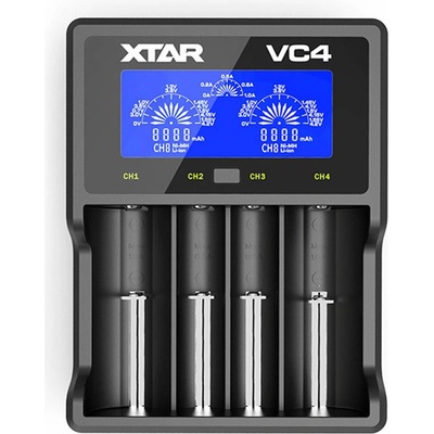 XTAR Multifunkční nabíječka baterií VC4 4 sloty
