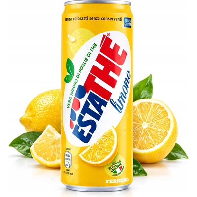 Estathé ledový čaj citronový plech 330 ml