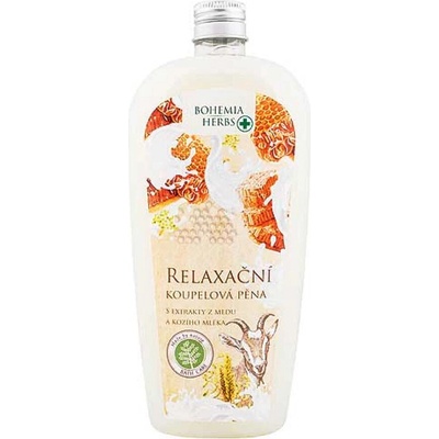 Bohemia Gifts Med a Kozí mléko relaxační koupelová pěna 500 ml