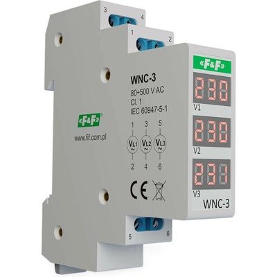 WNC-3 - Digitálny voltmeter, 3-fázový, 50-500V