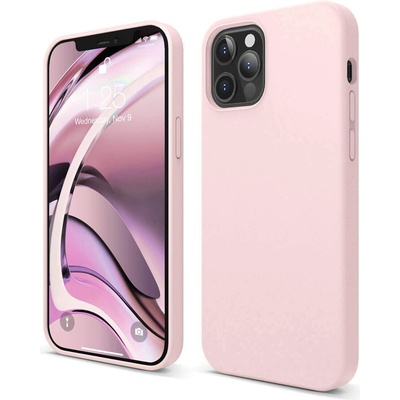 elago Soft Silicone Case - силиконов (TPU) калъф за iPhone 12, iPhone 12 Pro (розов)