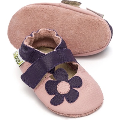 Liliputi kožené sandálky Lilac fialové