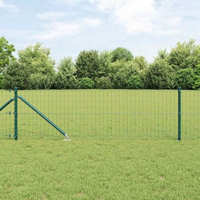OMAXI Evropský plot se hroty 50 x 0,4 m Ocel potažená PVC Zelená 239594