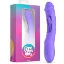 Good Vibes Only Flax Vibrating Dildo with G-Spot Stimulator