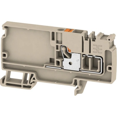 Weidmüller AAP11 6 LO OR Napájecí svorka, PUSH IN, 6 mm2, 500 V, 41 A, Tmavě béžová
