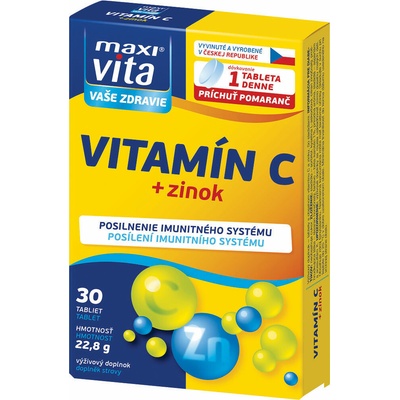 Maxi Vita vit C+zinok 30 ks