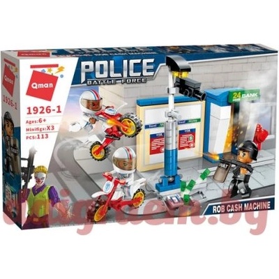 Qman Конструктор qman Въоръжен обир на банкомат 1926-1 (q1926-1)