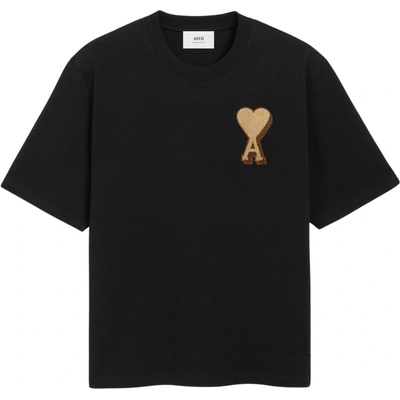 Ami Paris 3D Coeur Black tričko Černá