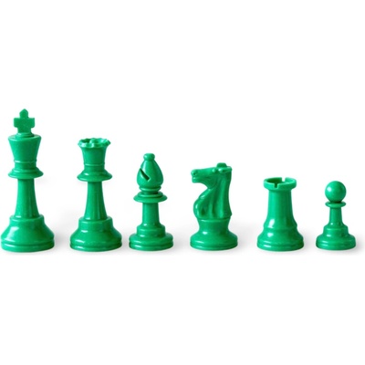 Šachové figurky Staunton, velké, zelené – Zboží Dáma