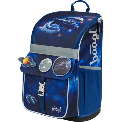 Baagl aktovka ZIPPY VESMÍRNA LOĎ tmavo modrá modrá