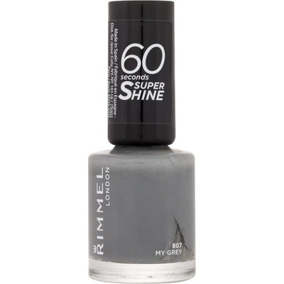 Rimmel London 60 Seconds Chameleon Colour by Rita Ora lak na nehty 807 My Grey 8 ml