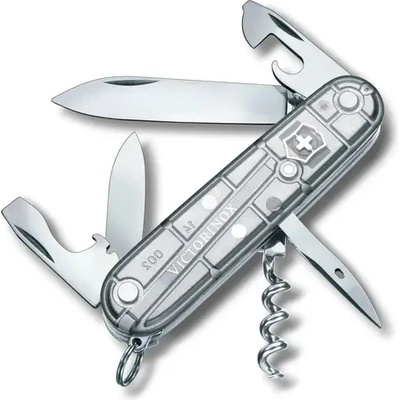Victorinox Швейцарски джобен нож Victorinox Spartan, бял прозрачен, блистер (1.3603.T7B1)