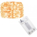 SPRINGOS LED reťaz Nano 10 m 100 LED 3x AA teplá biela