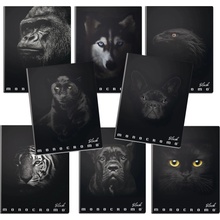Pigna Školní sešit Monocromo Black A4 linkovaný