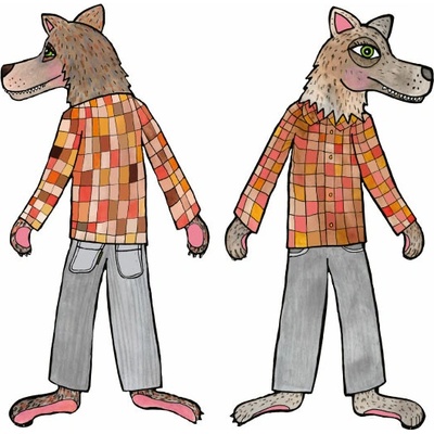 Marionetino bábka Vlk