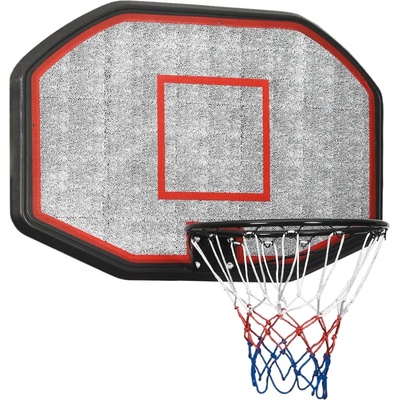 vidaXL Баскетболно табло черно 109x71x3 см полиетилен (93665)