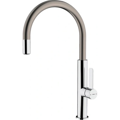 Strohm Teka Formentera top fot 995 ТИТАН Кухненски смесител, въртящ се чучур, титан (Б.7010.Т)