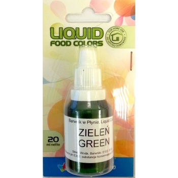 Airbrush barva tekutá Food Colours Green Zelená 20 ml