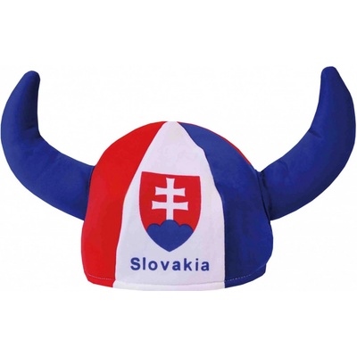 Klobúk s rohmi a vlajkou Slovensko Slovensko