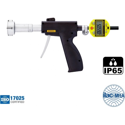 Microtech Electronic Дигитален уред тип триточков микрометър за бързи измервания на отвори на пистолетната ръкохватка Microtech Micron Digital, USB, IP65, 133510000, 87-100 mm, 0.001 mm, ±5 μm (133510000)