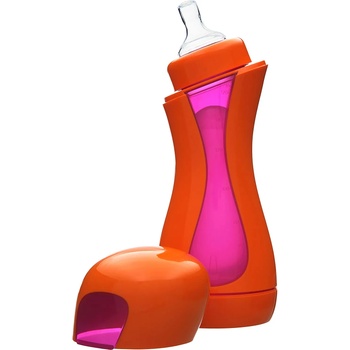 Image 1 of iiamo Бебешка бутилка iiamo home - Оранжево и лилаво, 380 ml (603)