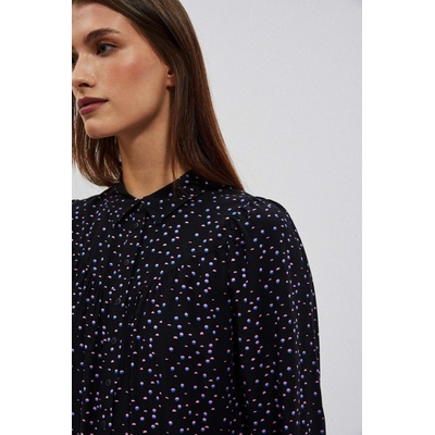 Marisse Women's Shirt L-Ko-4004 Black černá světle modrá růžová