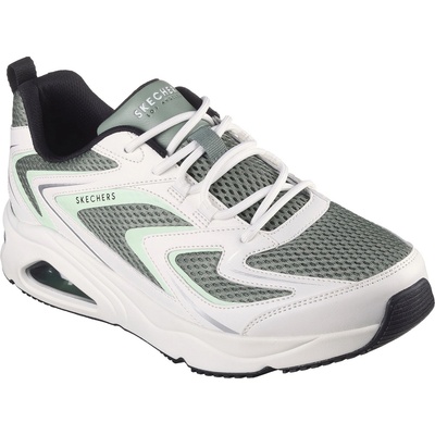 Skechers Маратонки Skechers Men's Mesh Print Overlay Low-Top Trainers - Sage