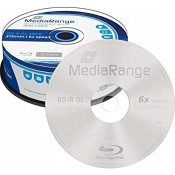 MediaRange BD-R 50GB 6x, spindle, 25ks (MR508)