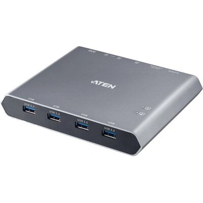 ATEN KVM превключвател, ATEN US3311, 2-портов, 4K, DisplayPort, USB-C, (поддържа до 8K) (ATEN-US3311-AT-G)