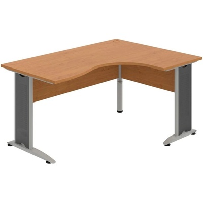 OFFICE PRO s.r.o. HOBIS kancelársky stôl pracovný tvarový, ergo ľavý - CE 2005 L, jelša