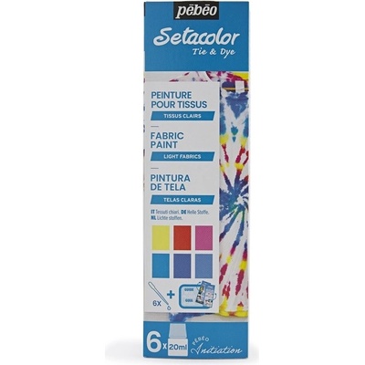 Pebeo Setacolor Farby na svetlý textil 6 x 20 ml