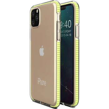 Apple Pокривало Spring clear TPU за Apple iPhone 11 Pro - Жълт KP8626